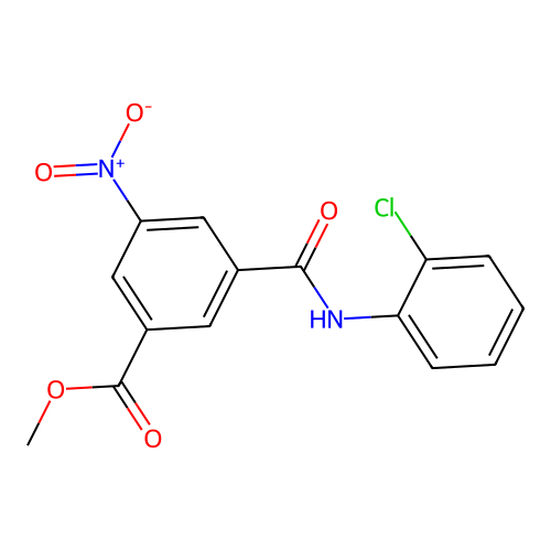 Methyl 3-[(2-chlorophenyl)carbamoyl]-5-nitrobenzoate structure