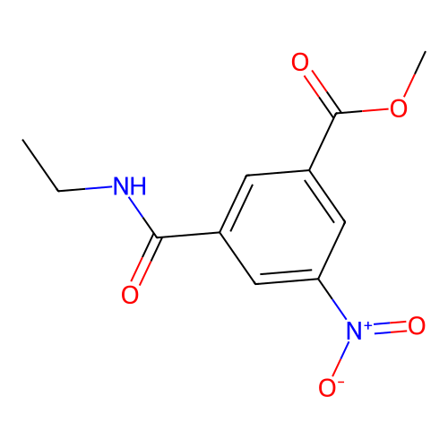 Methyl 3-(ethylcarbamoyl)-5-nitrobenzoate structure