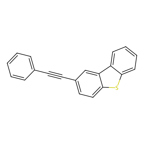2-Phenylethynyl-dibenzothiophene structure