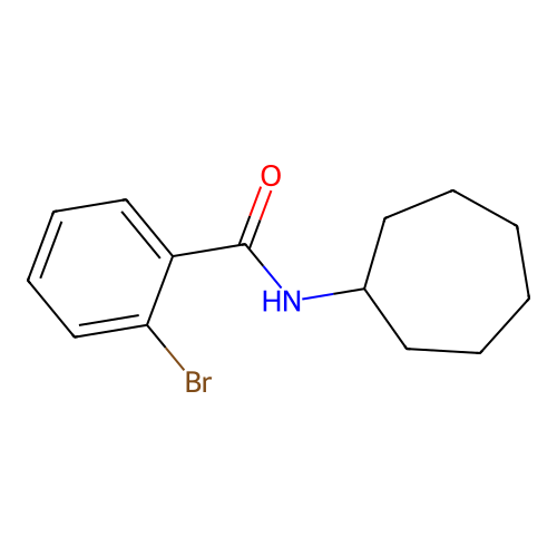 2-bromo-N-cycloheptylbenzamide structure