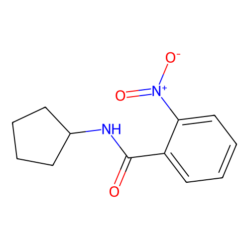 N-cyclopentyl-2-nitrobenzamide structure