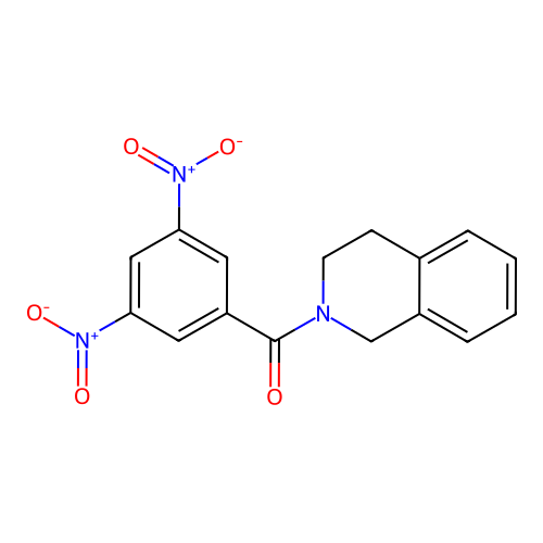 2-(3,5-Dinitrobenzoyl)-1,2,3,4-tetrahydroisoquinoline structure