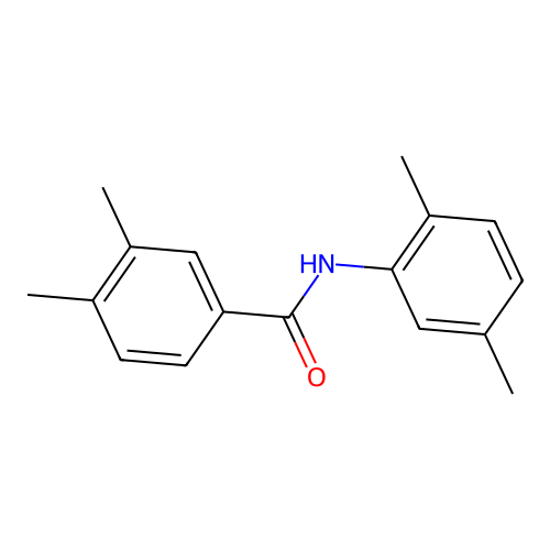 N-(2,5-dimethylphenyl)-3,4-dimethylbenzamide structure