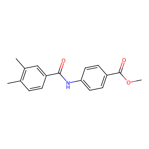 Methyl 4-[(3,4-dimethylbenzoyl)amino]benzoate structure