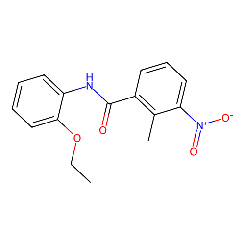 N-(2-ethoxyphenyl)-2-methyl-3-nitrobenzamide structure