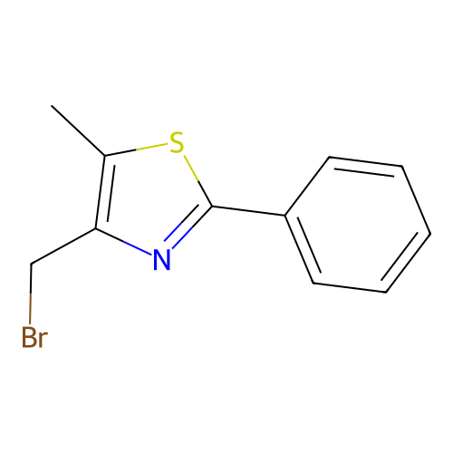 4-Bromomethyl-5-methyl-2-phenylthiazole structure