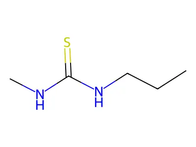 1-Methyl-3-propyl-2-thiourea structure