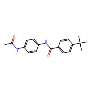 N-(4-acetamidophenyl)-4-tert-butylbenzamide structure