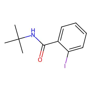 N-tert-butyl-2-iodobenzamide structure