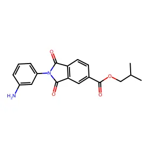 2-Methylpropyl 2-(3-aminophenyl)-1,3-dioxoisoindole-5-carboxylate structure