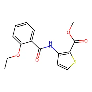 Methyl 3-[(2-ethoxybenzoyl)amino]-2-thiophenecarboxylate structure