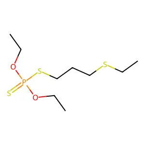 O,O-Diethyl S-(3-(ethylthio)propyl) phosphorodithioate structure