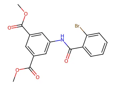 Dimethyl 5-[(2-bromobenzoyl)amino]isophthalate structure
