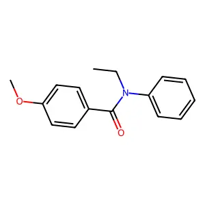 N-ethyl-4-methoxy-N-phenylbenzamide structure