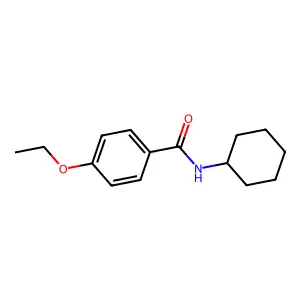 N-cyclohexyl-4-ethoxybenzamide structure