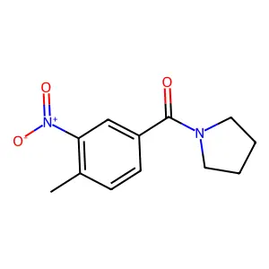(4-Methyl-3-nitrophenyl)(pyrrolidin-1-yl)methanone structure