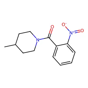 1-{2-Nitrobenzoyl}-4-methylpiperidine structure