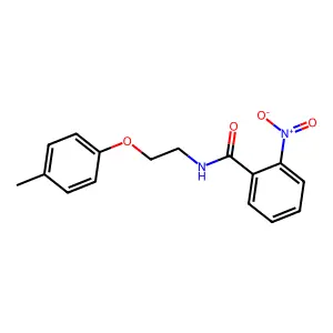 N-[2-(4-Methylphenoxy)ethyl]-2-nitrobenzamide structure