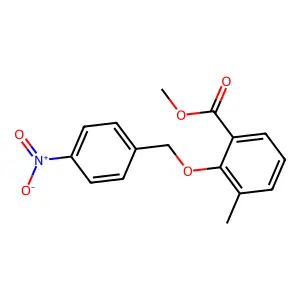 Methyl 3-methyl-2-[(4-nitrophenyl)methoxy]benzoate structure