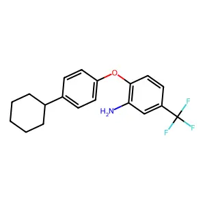 2-(4-Cyclohexylphenoxy)-5-(trifluoromethyl)aniline structure