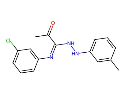 N-(3-Chlorophenyl)-2-oxopropanimidic acid 2-(3-methylphenyl)hydrazide structure