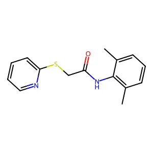 N-(2,6-dimethylphenyl)-2-pyridin-2-ylsulfanylacetamide structure