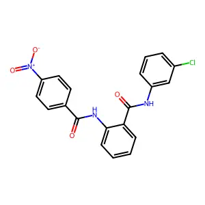 N-(3-chlorophenyl)-2-[(4-nitrobenzoyl)amino]benzamide structure