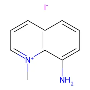 8-氨基-1-甲基喹啉鎓碘化物 structure