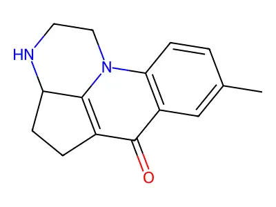8-methyl-3,3a,4,5-tetrahydro-1H-3,10b-diazaacephenanthrylen-6(2H)-one structure