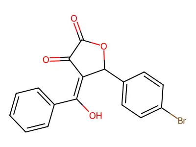 4-benzoyl-5-(4-bromophenyl)-3-hydroxyfuran-2(5H)-one structure