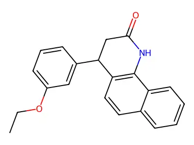 4-(3-ethoxyphenyl)-3,4-dihydrobenzo[h]quinolin-2(1H)-one structure