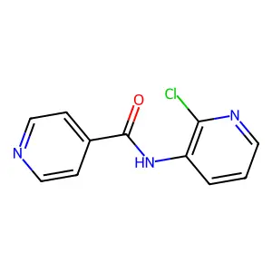 N-(2-chloro-3-pyridinyl)isonicotinamide structure