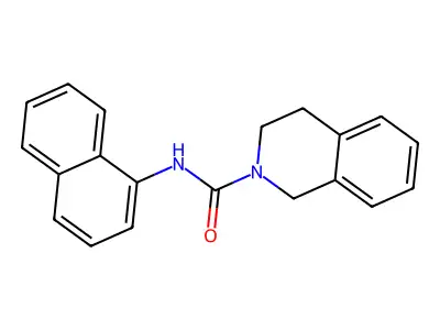 N-(1-Naphthyl)-3,4-dihydro-2(1H)-isoquinolinecarboxamide structure