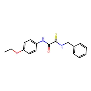 1-(benzylcarbamothioyl)-N-(4-ethoxyphenyl)formamide structure