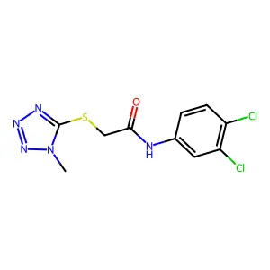 N-(3,4-dichlorophenyl)-2-[(1-methyl-1H-1,2,3,4-tetrazol-5-yl)sulfanyl]acetamide structure