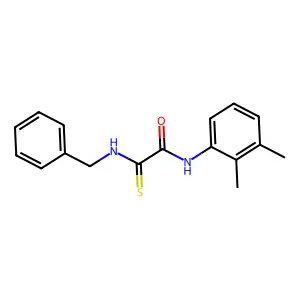 2-(benzylamino)-N-(2,3-dimethylphenyl)-2-thioxoacetamide structure
