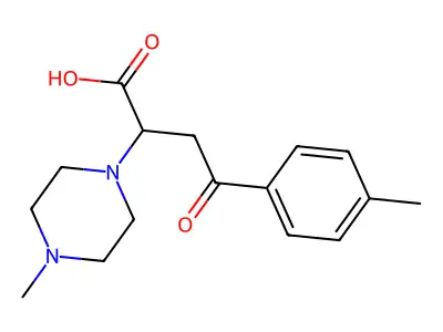 4-(4-Methylphenyl)-2-(4-methylpiperazin-1-yl)-4-oxobutanoic acid structure
