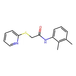 N-(2,3-dimethylphenyl)-2-(pyridin-2-ylsulfanyl)acetamide structure