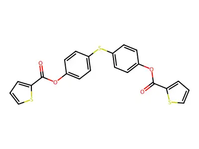 [4-[4-(thiophene-2-carbonyloxy)phenyl]sulfanylphenyl] Thiophene-2-carboxylate structure