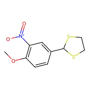 2-(4-Methoxy-3-nitrophenyl)-1,3-dithiolane structure