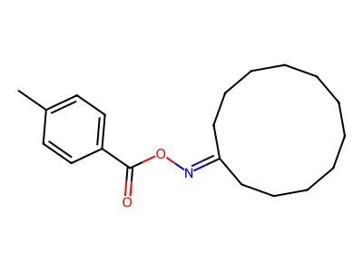 1-{[(4-Methylbenzoyl)oxy]imino}cyclododecane structure
