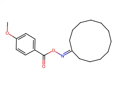 (Cyclododecylideneamino) 4-methoxybenzoate structure