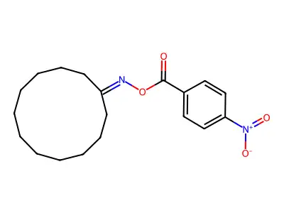 1-{[(4-Nitrobenzoyl)oxy]imino}cyclododecane structure