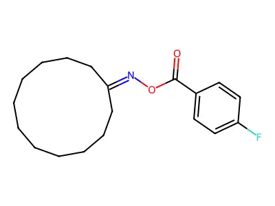 (Cyclododecylideneamino) 4-fluorobenzoate structure