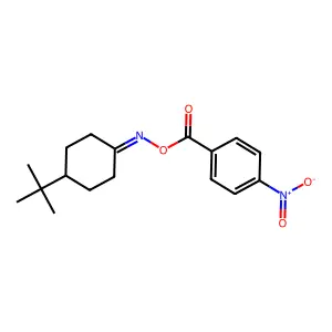 [(4-Tert-butylcyclohexylidene)amino] 4-nitrobenzoate structure