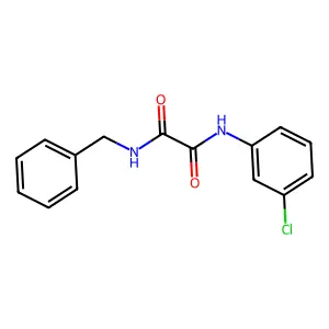 N-benzyl-N'-(3-chlorophenyl)ethanediamide structure