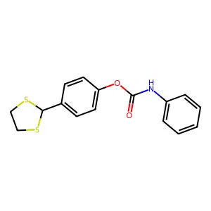 4-(1,3-dithiolan-2-yl)phenyl N-phenylcarbamate structure