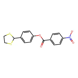 4-(1,3-Dithiolan-2-yl)phenyl 4-nitrobenzoate structure