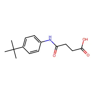 3-[(4-tert-butylphenyl)carbamoyl]propanoic Acid structure
