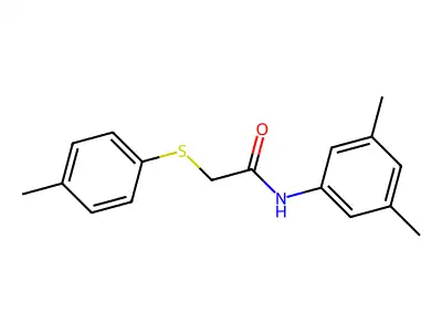 N-(3,5-dimethylphenyl)-2-[(4-methylphenyl)sulfanyl]acetamide structure